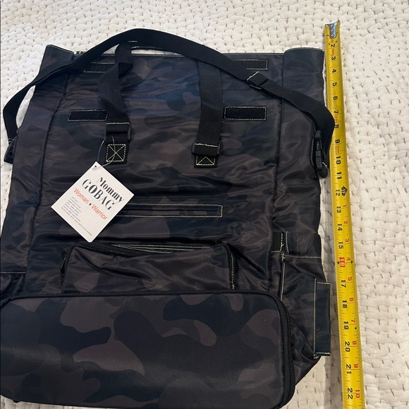 NWT Camouflage Tote to Backpack with Black Straps